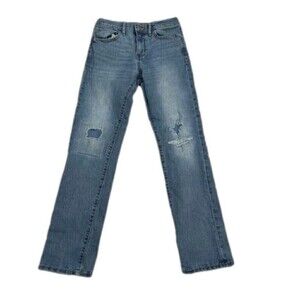Old Navy Boys Karate Slim Built In Flex Max Distressed Faded Jeans Youth Size 12